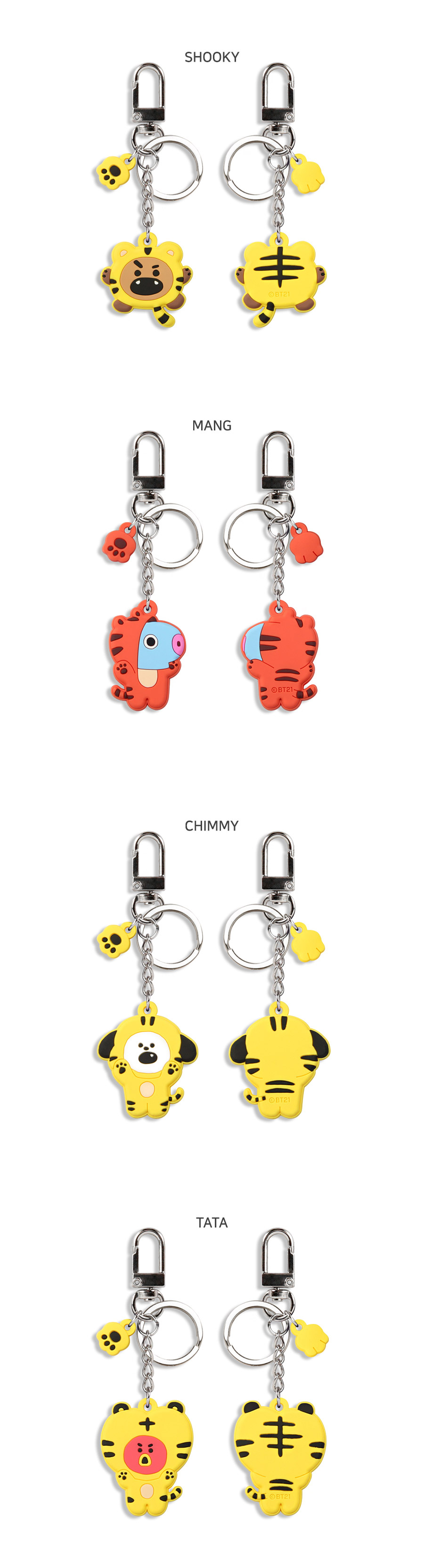 BT21] BT21 X Monopoly Collaboration - Tiger Keyring